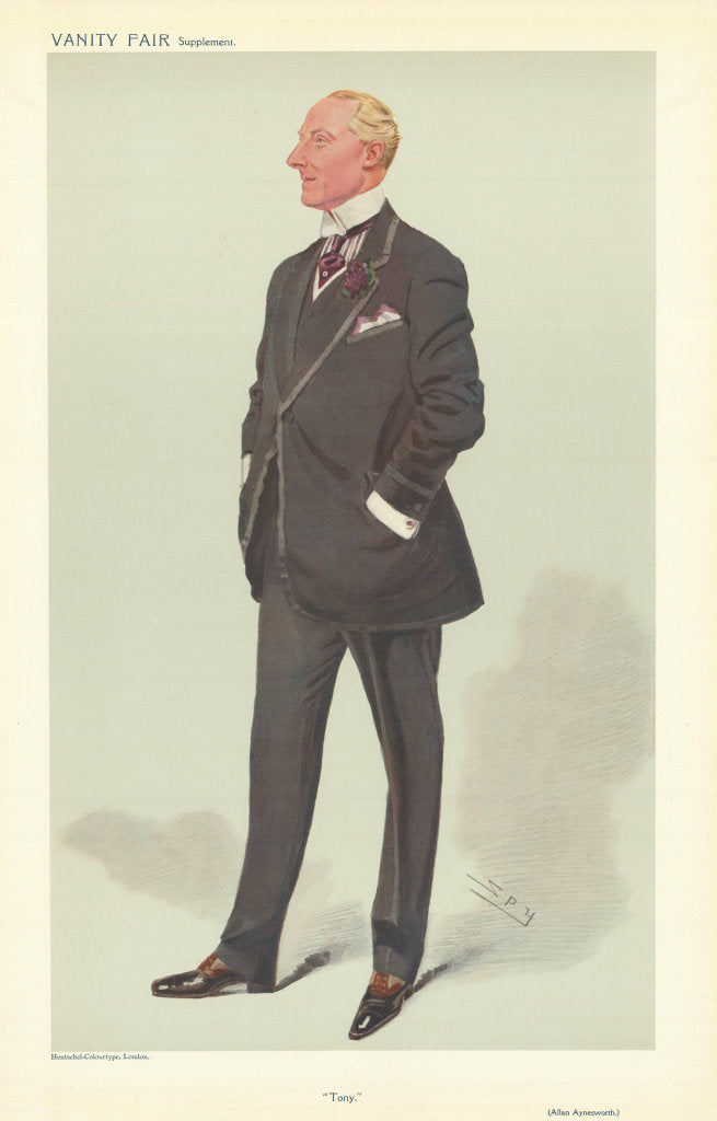 VANITY FAIR SPY CARTOON Allan Aynesworth 'Tony' Theatre. Actor producer 1908